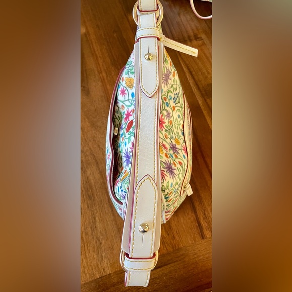 Dooney & Bourke Floral Rainbow Zipper Set, Tote & Convertible Crossbody, Y2K - Picture 7 of 17